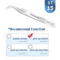NAGARAKU Stainless Steel Straight Curved Nail Volume Eyelash Accurate Tweezers Nippers Pointed Clip Set Makeup Tools