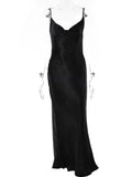 JULISSA MO Sexy Spaghetti Strap Backless Maxi Vestido Feminino