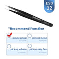 NAGARAKU Stainless Steel Straight Curved Nail Volume Eyelash Accurate Tweezers Nippers Pointed Clip Set Makeup Tools