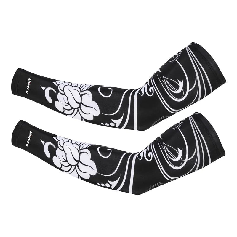 Mangas de braço para ciclismo Mangas de proteção solar Anti-UV Protetor solar Corrida Ciclismo Manga Esporte ao ar livre Ciclismo Aquecedores de braço Homens