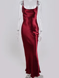 JULISSA MO Sexy Spaghetti Strap Backless Maxi Vestido Feminino