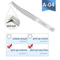 NAGARAKU Stainless Steel Straight Curved Nail Volume Eyelash Accurate Tweezers Nippers Pointed Clip Set Makeup Tools