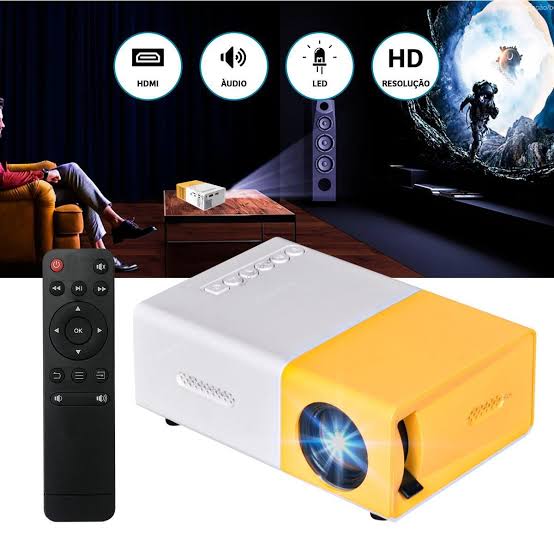 Mini projetor LED portátil